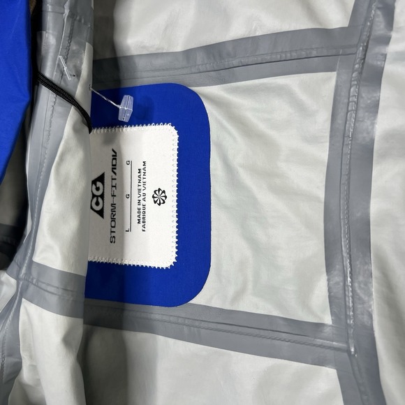 Nike ACG "Morpho" Men's Storm Fit ADV Full Zip Hooded Rain Jacket Large - Picture 10 of 14